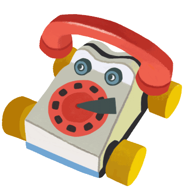 Phone Ring Sticker by Audrey Hess