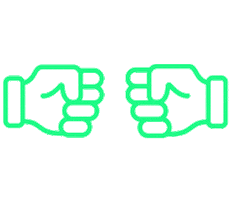 Fist Pound Sticker by Big Brothers Big Sisters