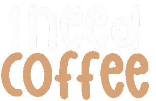 Tired Coffee Time Sticker