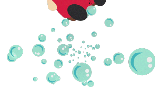 cartoon sea bubbles