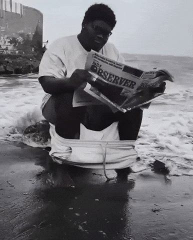 Beach Sitting GIF