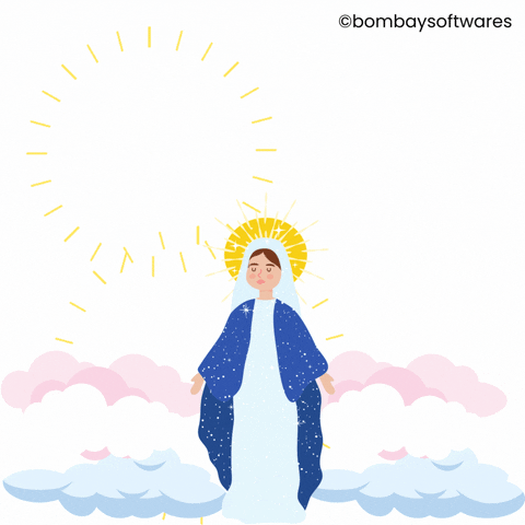 Mother Mary Jesus GIF by Bombay Softwares