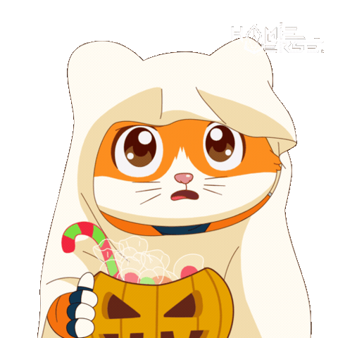 Awkward Trick Or Treat Sticker by Hamieverse