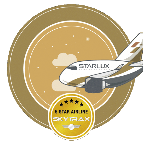 5 Star Skytrax Sticker by STARLUX Airlines
