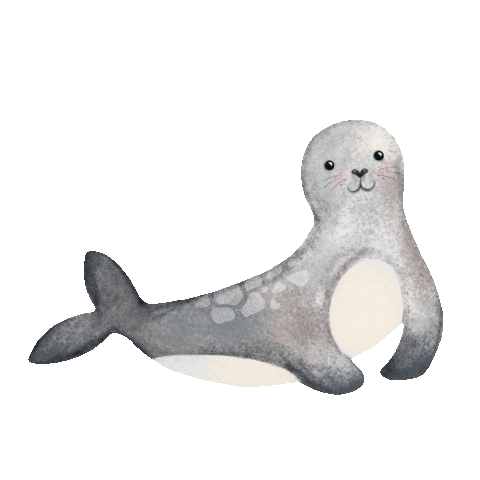 Happy Seal Sticker by Beskidzkie