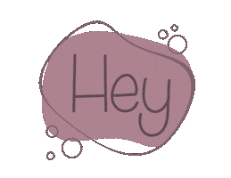 Bubbles Hello Sticker