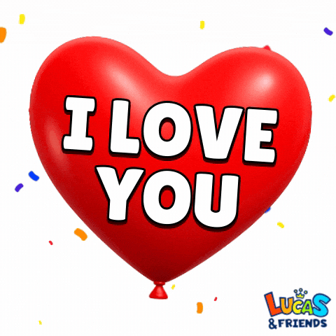 I Love You Hearts GIF by Lucas and Friends by RV AppStudios