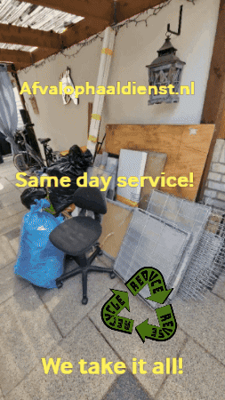 Afvalophaaldienst recycling aod same day pick up same day service GIF