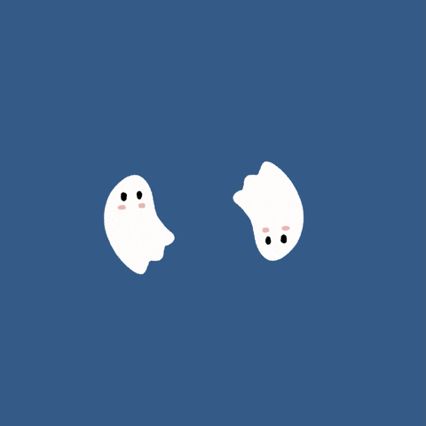 dimpledoodles halloween spooky mental health ghosts GIF