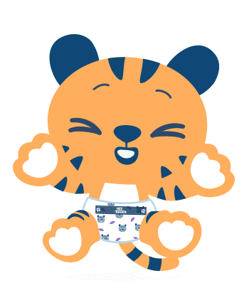 Happy Heytiger Sticker by Hey Tiger by R+F