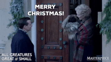 Merry Christmas GIF by MASTERPIECE | PBS