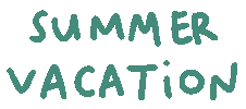 Summer Vacation Sticker