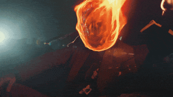 Flaming Hot Flame Thrower GIF by Sticky Fingers