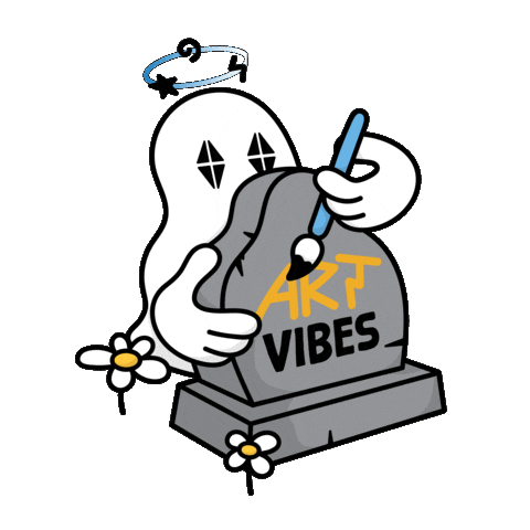 Art Halloween Sticker