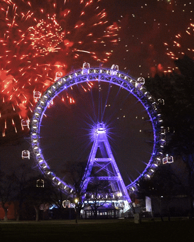 Happy New Year Cheers GIF by ViennaTouristboard
