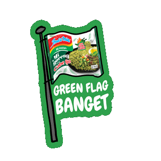 Comeback Greenflag Sticker by Rumah Indofood