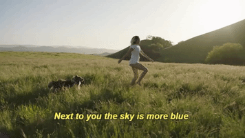 recorder blue sky happiness malibu GIF
