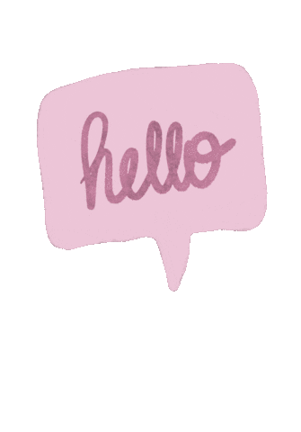 Hello Sticker by grlfluence