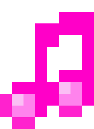 Music Note Pixel Sticker