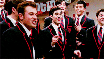 glee the warblers blaine anderson heart silly love songs glee the 
