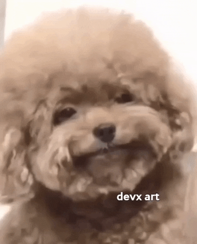 Dog Smiling GIF by DevX Art