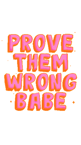 Lettering Pink Text Sticker