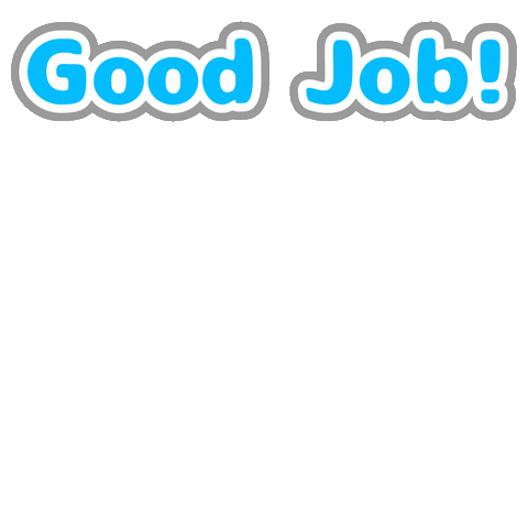Black Bear Good Job Sticker by OCACOCNA