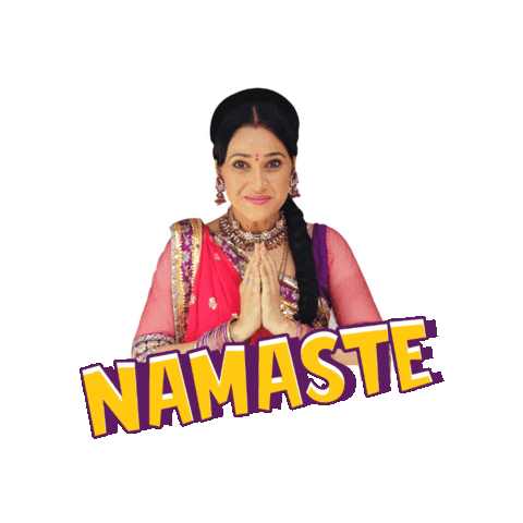Namaste Daya Sticker by Taarak Mehta Ka Ooltah Chashmah