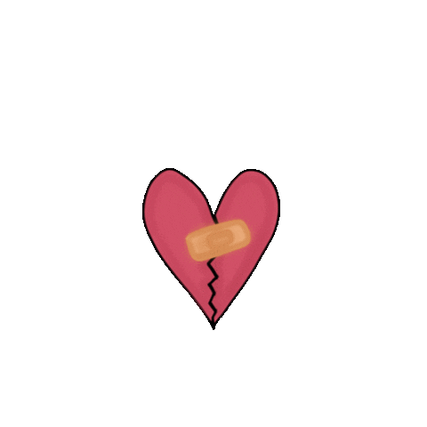 Broken Heart Love Sticker