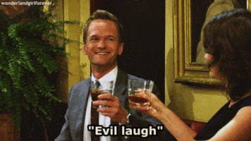 how i met your mother evil laugh GIF