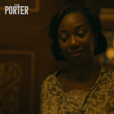 TV gif. Mouna Traoré as Marlene in The Porter. She looks up at someone with big eyes and smiles sexily as she approaches slowly and says, "You're about to find out."