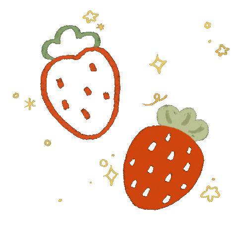 Strawberry Shining Sticker