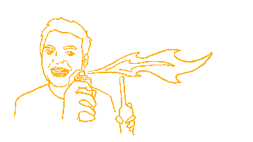 Flamme Sticker by Flammekaster