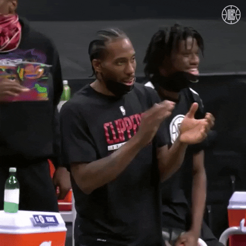 Kawhi Leonard Smile GIF by LA Clippers - Find & Share on GIPHY