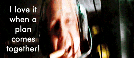 liam neeson i love when a plan comes together GIF