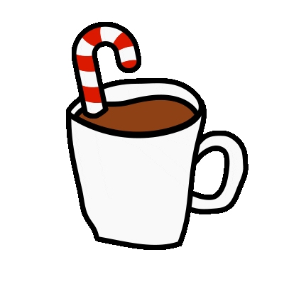 Hot Chocolate Christmas Sticker by Happy Socks