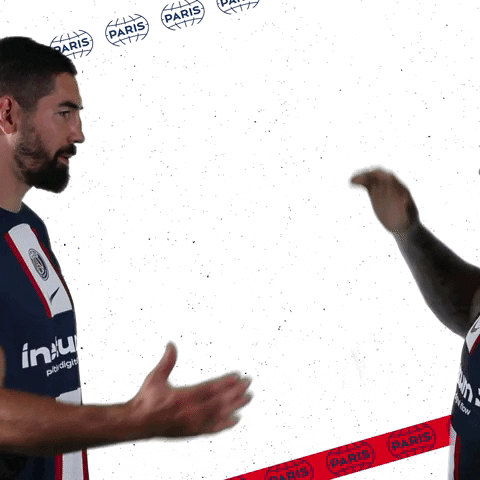 Nikola Karabatic Hug GIF by Paris Saint-Germain Handball