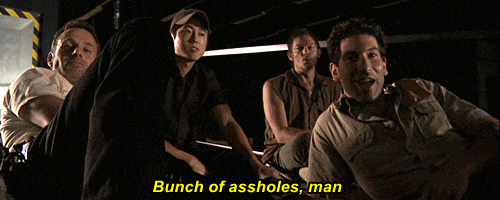  the walking dead rick grimes daryl dixon asshole assholes GIF