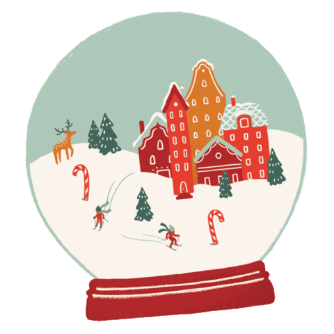 Winter Wonderland Christmas Sticker by Theo Chocolate