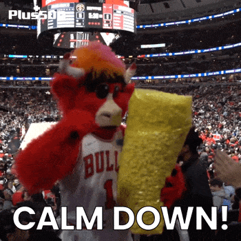 Calm Down Chicago Bulls GIF by Plus500
