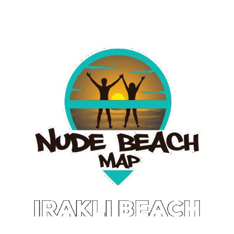 Irakli Sticker by nudebeachmap