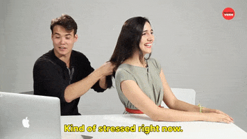 Stressed Hair GIF by BuzzFeed
