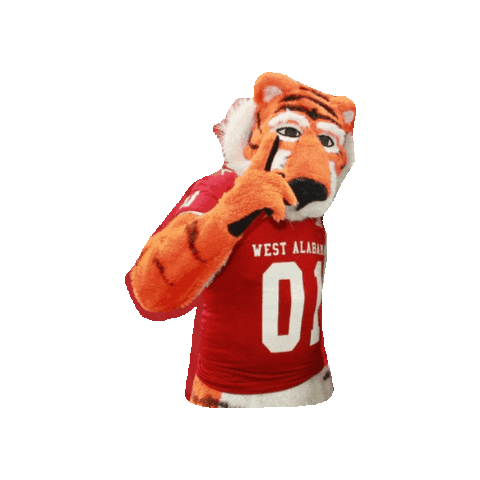 Number 1 Tiger Sticker by University of West Alabama