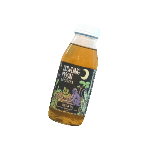 Howling Moon Kombucha Sticker