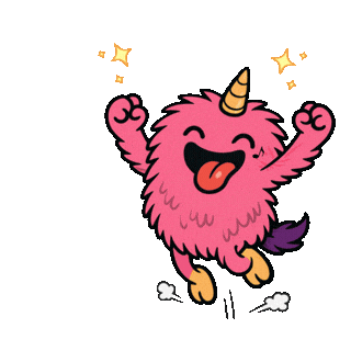 Excited Celebration Sticker