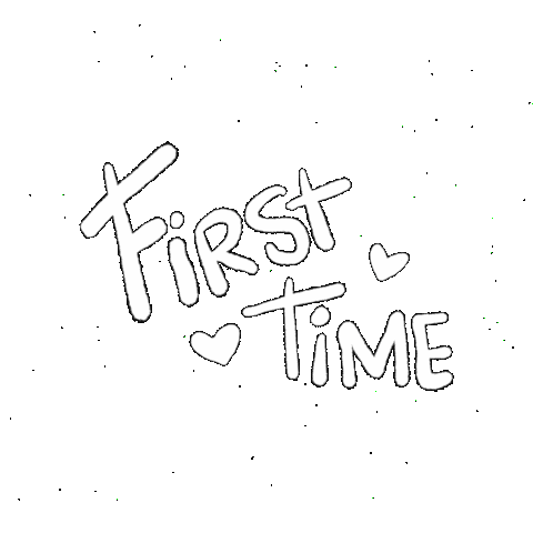 First Time Sticker