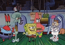 Spongebob Group GIF