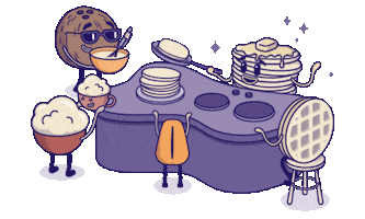Family Breakfast Sticker by SomosWhyNot