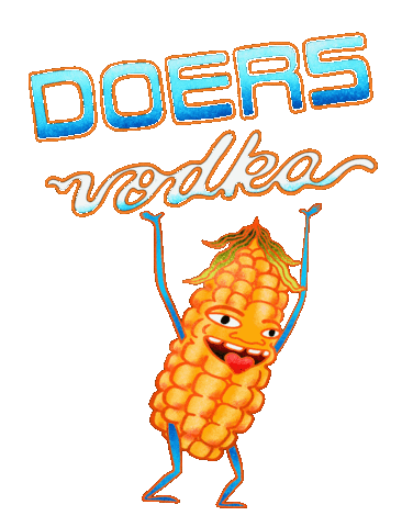 Corn Maiz Sticker by Doers Vodka