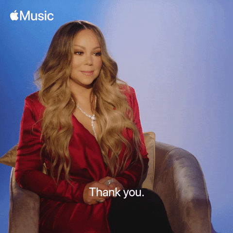 Mariah Carey Thank You GIF by Apple Music